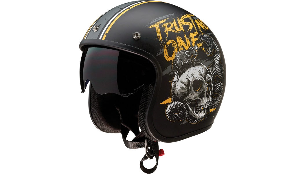 Saturn Trust No One Helmet Saturn Helmet - Trust No One - Black/Yellow