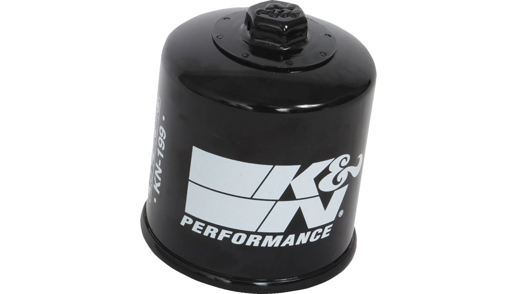 K & N 0712-0655 KN-199 Oil Filter - Black - Indian/Polaris