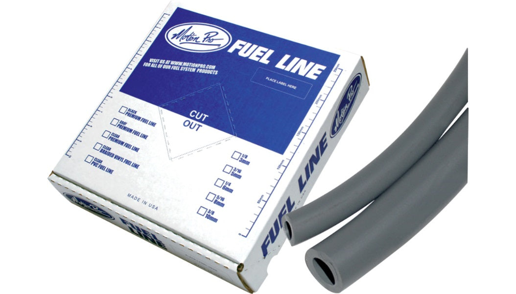 MOTION PRO Premium Fuel Line - Gray - 1/4" - 1'