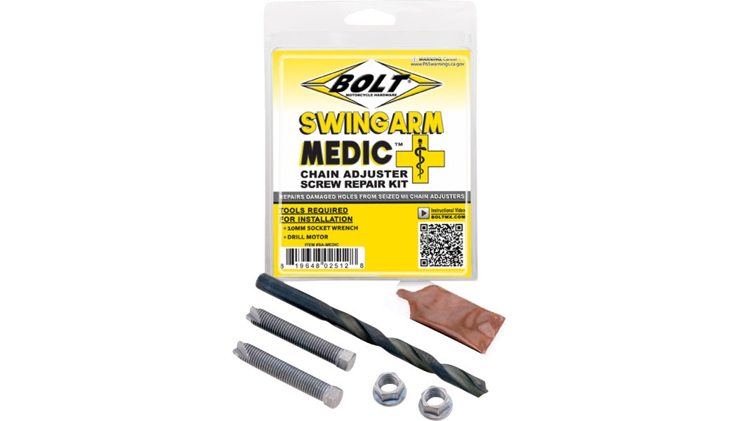 BOLT Swingarm Medic Chain Adjuster Kit Swingarm Medic Chain Adjuster Kit - M8-1.25 PU 1231-1764 SA-MEDIC