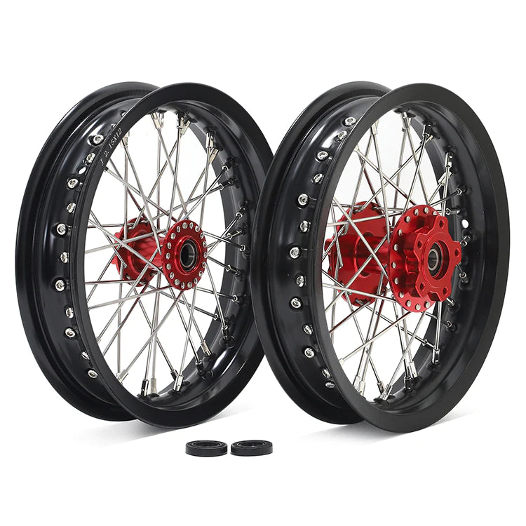 12''×2.15'' Supermoto Wheel Set For Sur-Ron Light Bee X / Talaria Sting MX3 / MX4