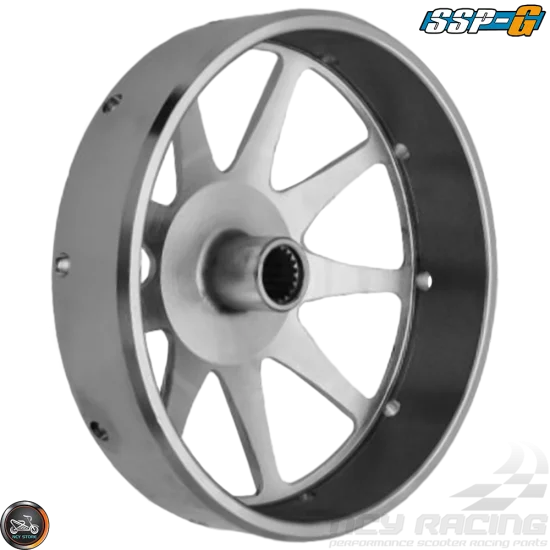 SSP-G Chrome Racing Clutch Bell – 9-Spoke High-Performance CVT Bell ...
