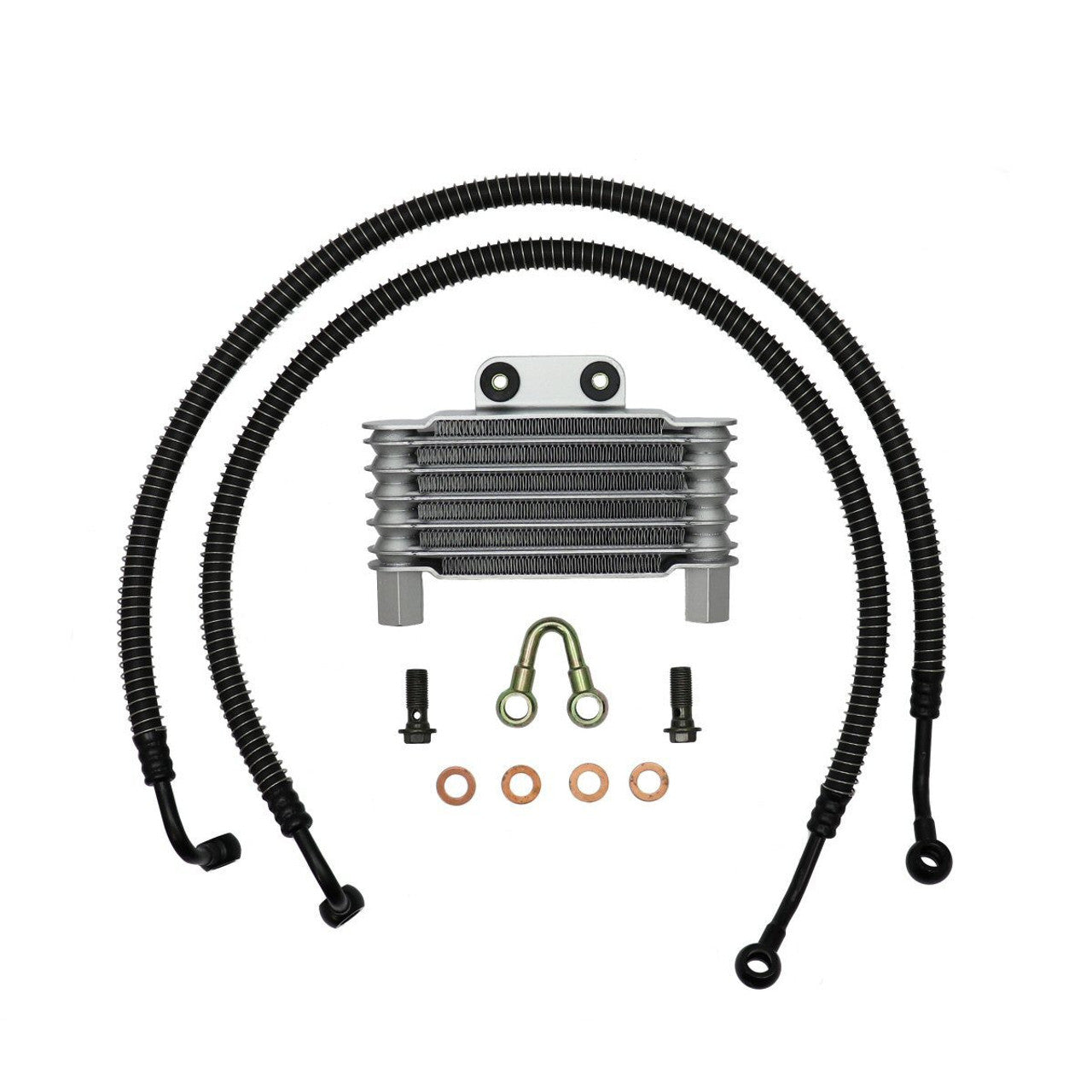 SSP-G Radiator Oil Cooler with Line Kit – Engine Cooling System for GY6