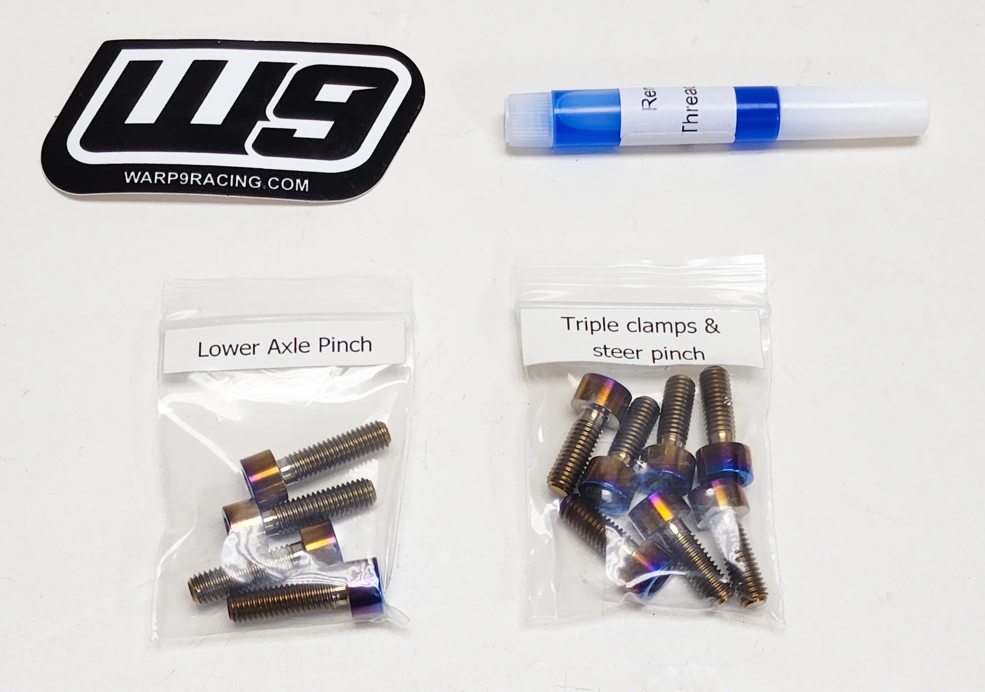 Warp 9 Titanium Fork Bolts – Lightweight Titanium Suspension Hardware