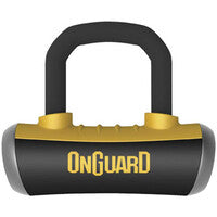 ONGUARD BOXER 8048 DISC LOCK WITH DISC REMINDER BLACK/YELLOW