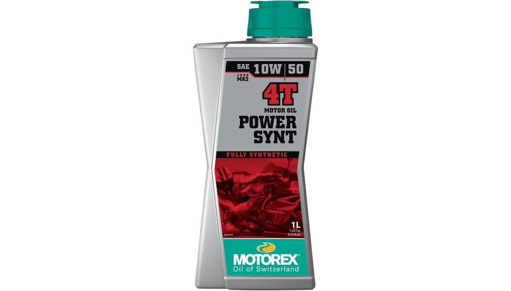 MOTOREX 308249 Power Synt Synthetic 4T Engine Oil - 10W-50 - 1L PU 3601-0764