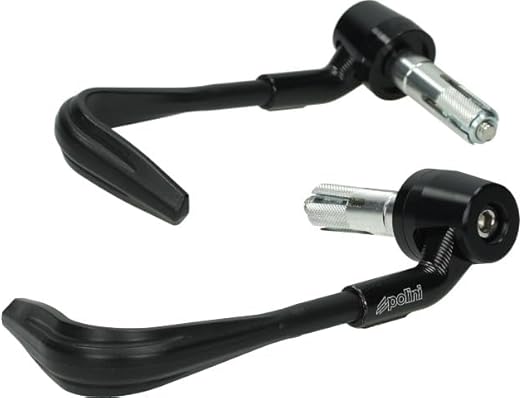 Polini Handlebar Hand Guards Set – Aluminum & Nylon 18–20mm Black | Left & Right
