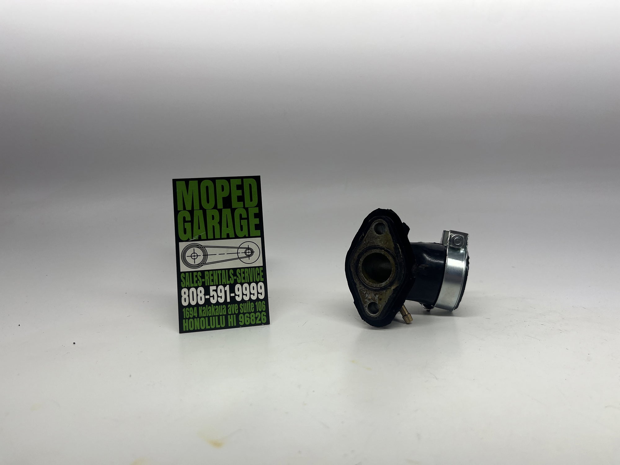 Intake Manifold for QMB139 GY6 50cc Engine | 1 Vacuum Port | Scooter Carb Boot