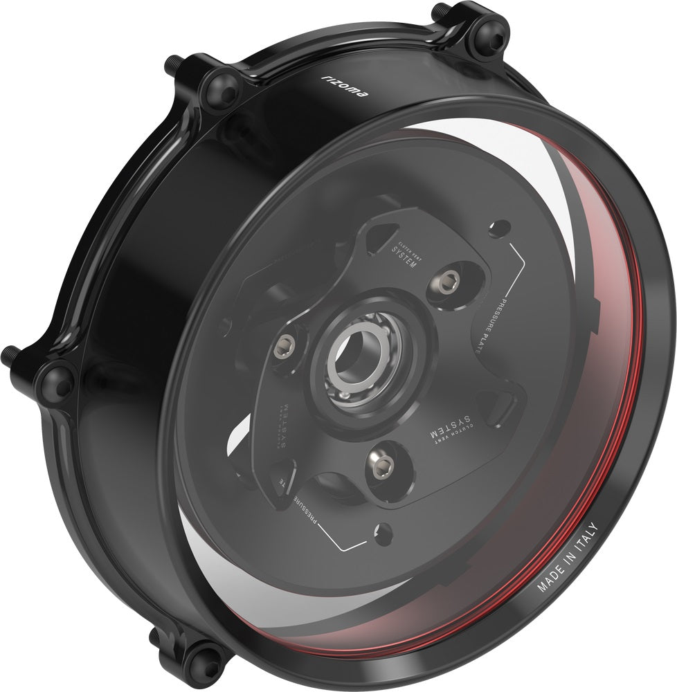 Rizoma Clutch Cover Black/Black Panigale V4 / Streetfighter V4-Ducati-ZDM181B
