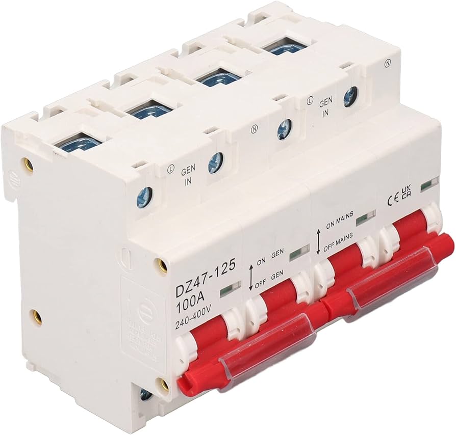 80A Quick Response Circuit Breaker Changeover Switch – 240V–400V AC | Easy Operation for Electrical Protection