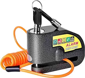 Motorcycle Disc Brake Lock with 110dB Alarm – Anti-Theft Waterproof Wheel Lock