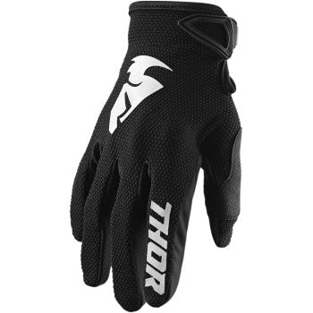 Sector Gloves - Black/White - Large THOR