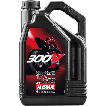 MOTUL 300V Factory Line Road Racing Synthetic 4T Engine Oil - 3601-0074