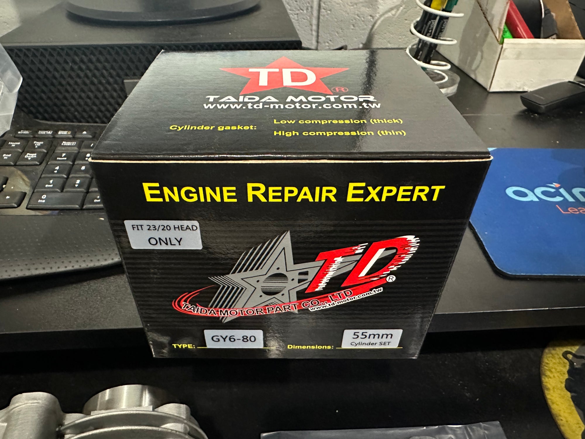 Taida QMB139 55mm Big Bore Cylinder Kit for 50cc Engines