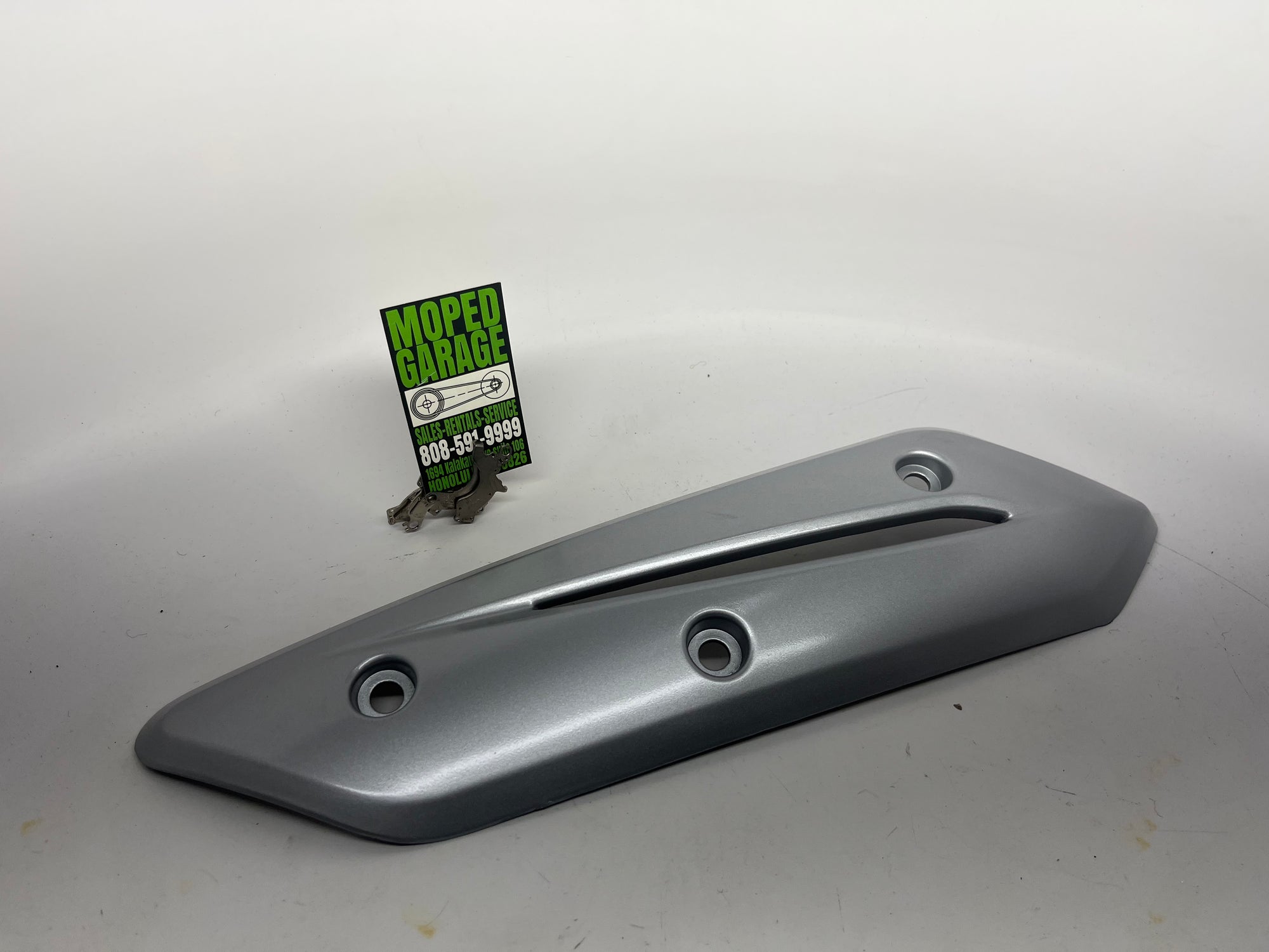 KYMCO Muffler Protector (No Hardware) – Like 50 / Like 150 OEM Exhaust Heat Shield 18318-ACC1-E10-J1P