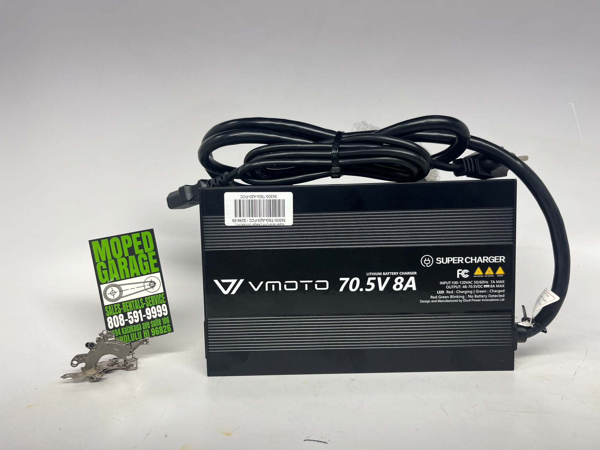 Super Soco CPX Charger (60V8A)-FCC Certification