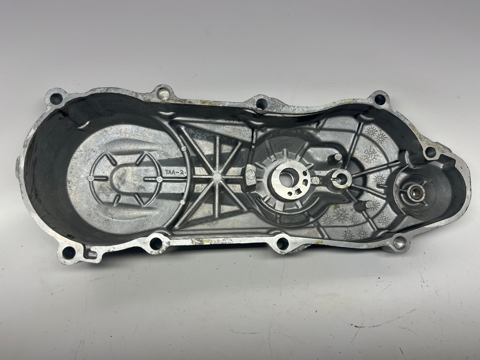 SYM DD50 Kicker Cover – OEM Used Scooter Engine Cover – Used Exact Item Shown