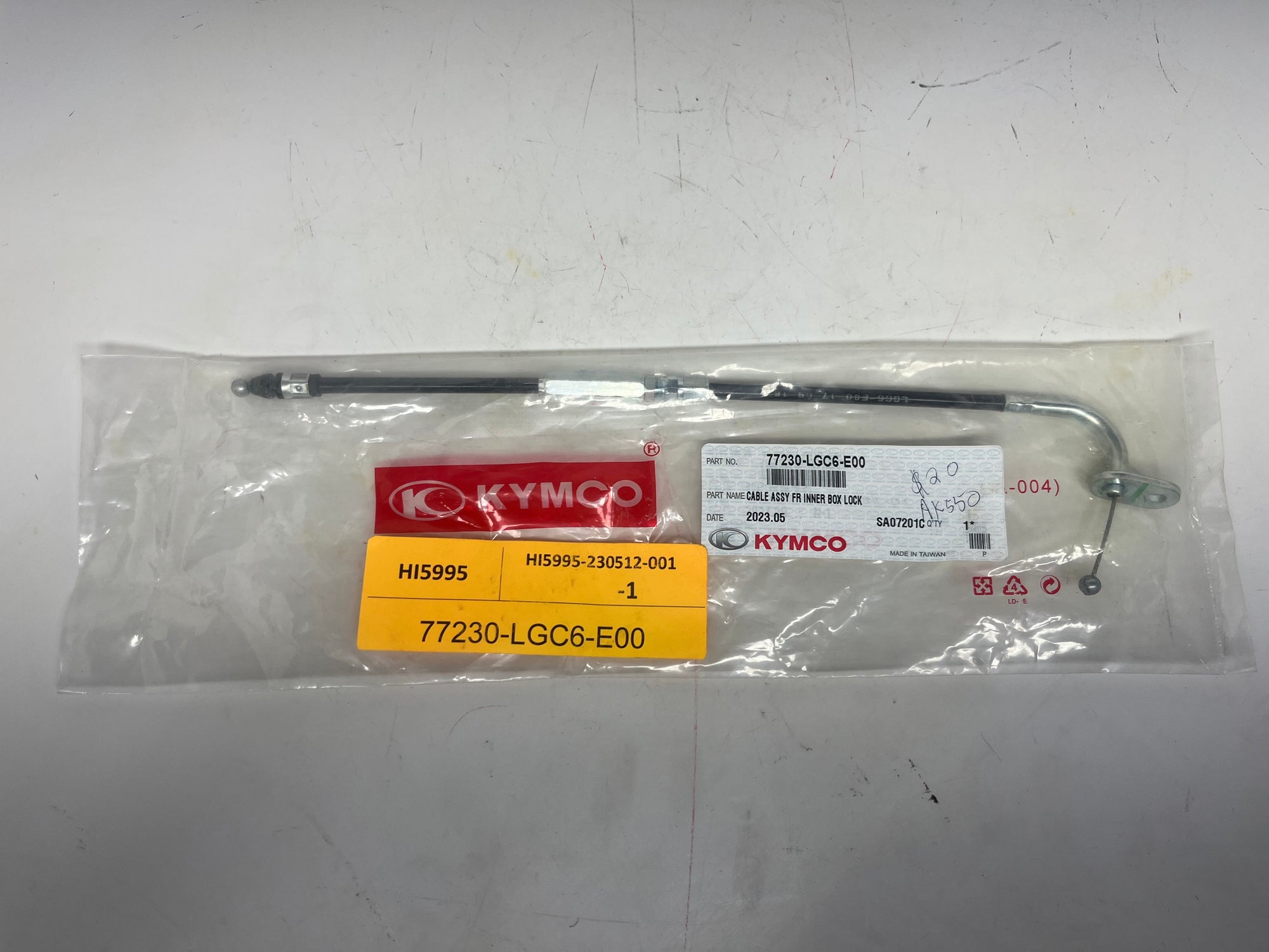 Front Inner Box Lock Cable Assembly for Scooters – OEM Replacement 77230-LGC6-E00
