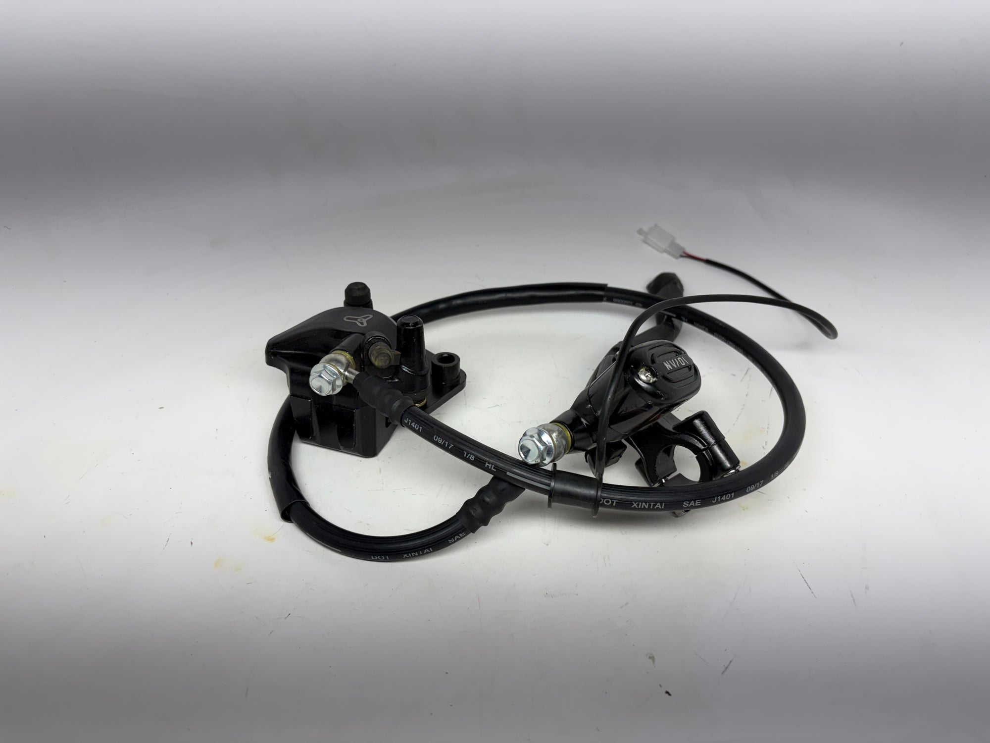E-Force Y1 Front Brake Assembly Complete | OEM Master Cylinder, Caliper & Brake Line Kit for Electric Scooter