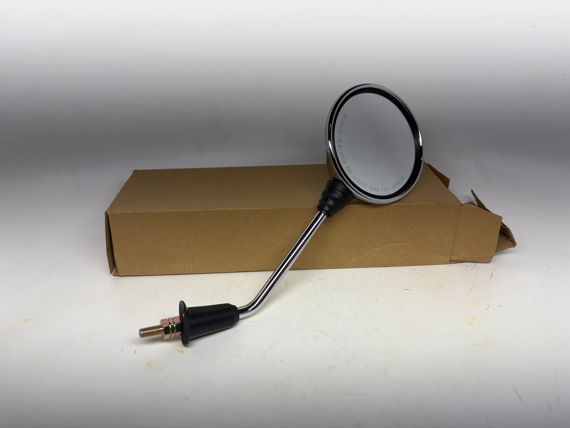 KYMCO Like 50 / 150 Chrome Left Mirror Assembly –Like 50/`50 - OEM Replacement (88120-AEA7-E10)