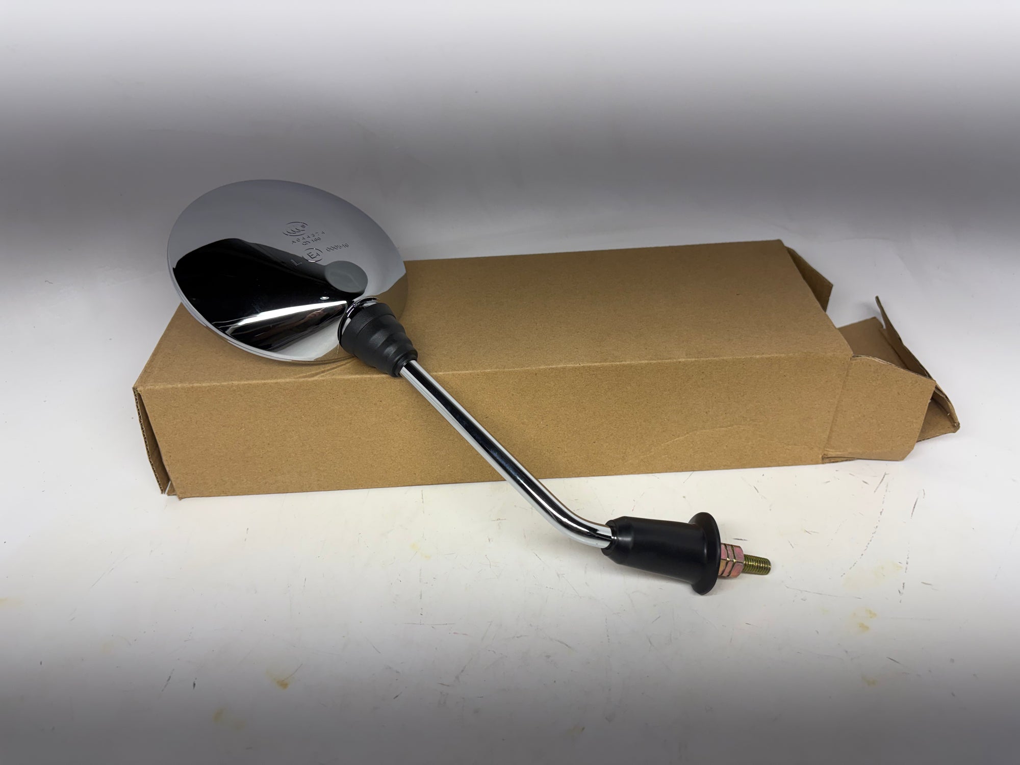 KYMCO Like 50 / 150 Chrome Left Mirror Assembly –Like 50/`50 - OEM Replacement (88120-AEA7-E10)