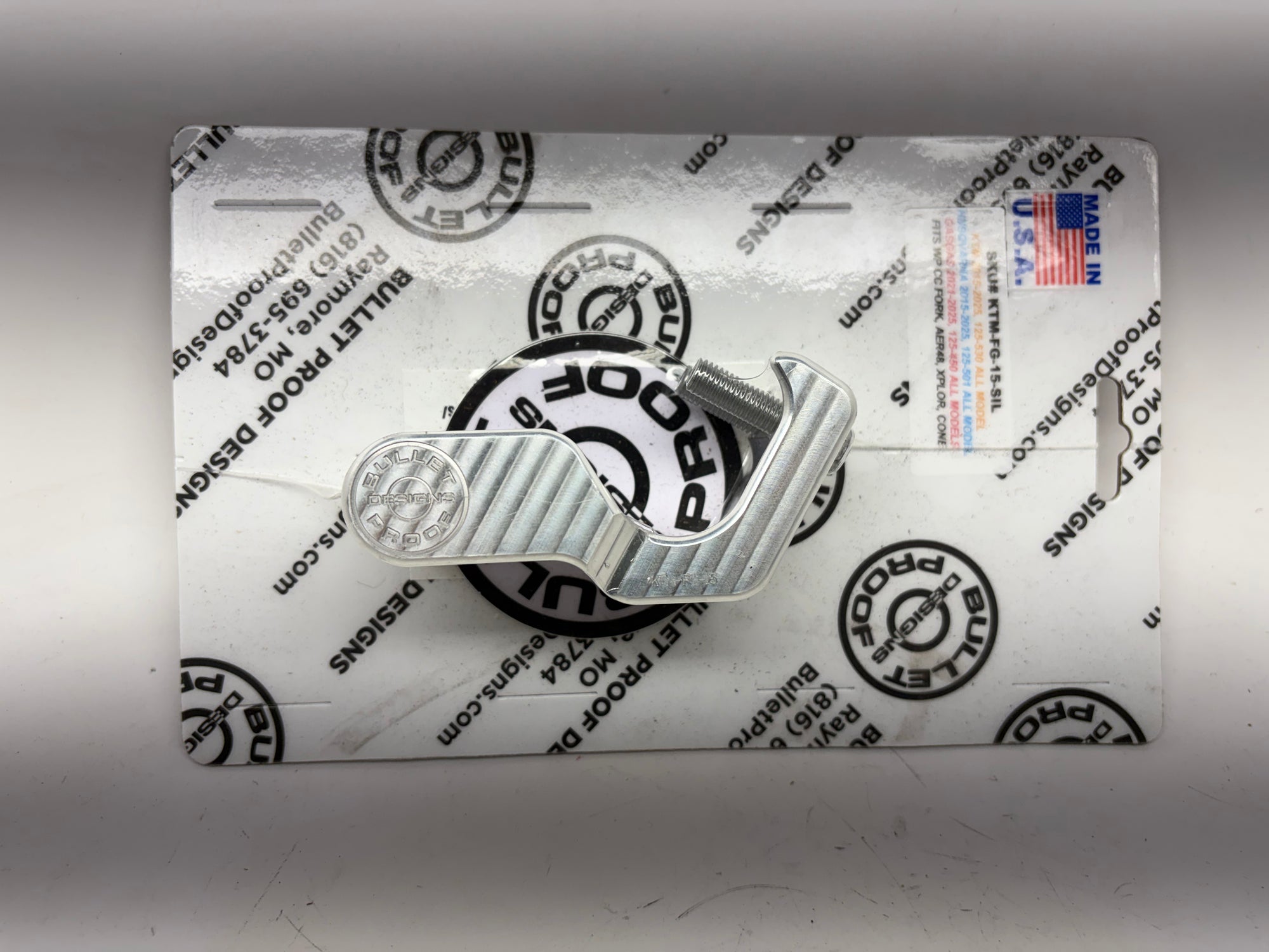 Bullet Proof Designs Fork Lug Guard - Right/ Silver