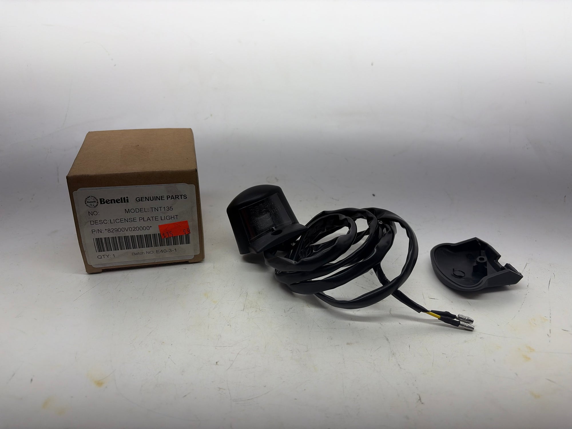 Benelli TNT 135 License Plate Light – Tag Light Assembly | 82900V020000