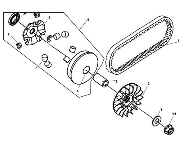 Drive Belt - PCH 200i Lance