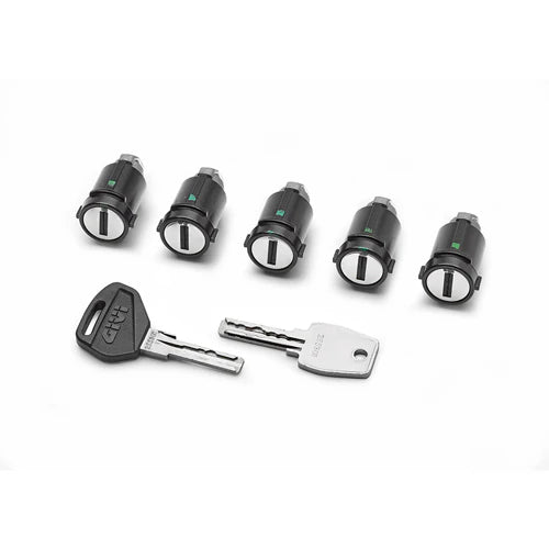 Givi Locking Kit – Same Key System for Up to 5 Cases & Accessories