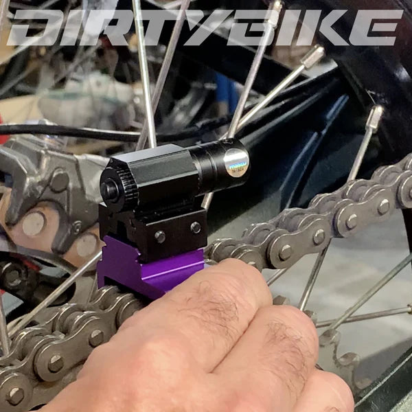 Laser Chain Alignment Tool for Motorcycles - DirtyBike