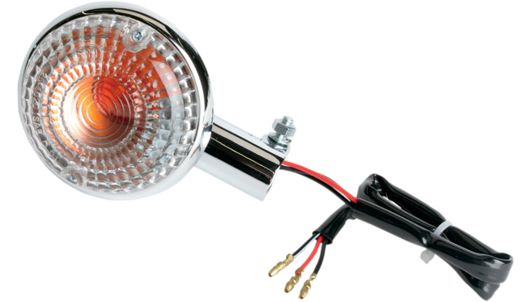 K&S Front Turn Signal Light Clear Lens for Yamaha V Star Virago Royal Star VMAX
