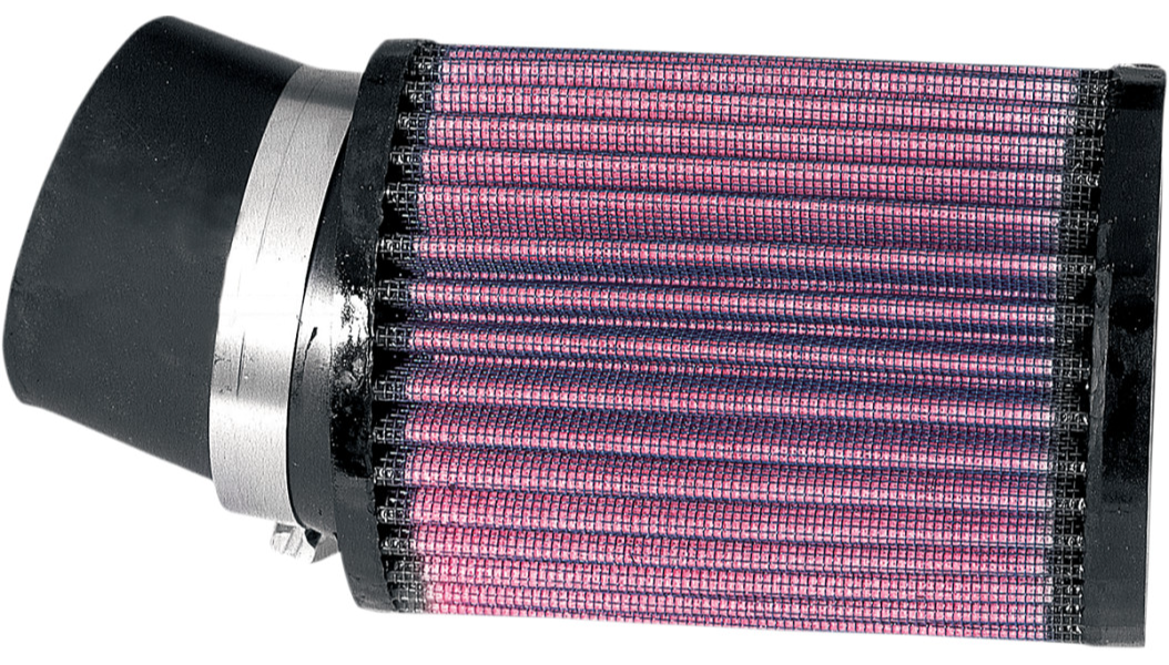 K&N Universal Clamp-On Air Filter – 20° Angled Flange | Washable Cotton Gauze Performance Filter - RU-176