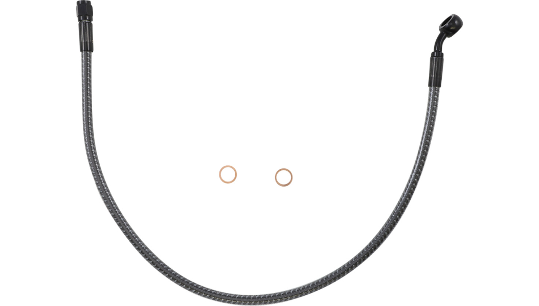 Magnum Shielding KARBONFIBR Designer Series ABS Front Upper Brake Line Kit – Harley-Davidson FLSB Sport Glide / FXLR Low Rider (1741-6299)