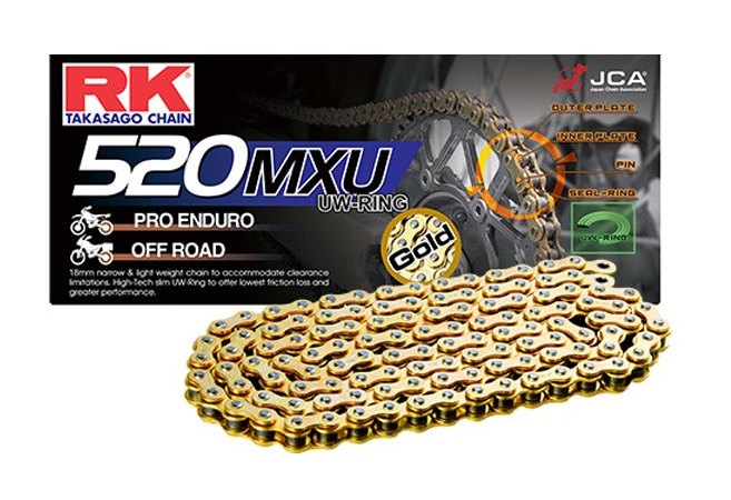 RK 520 MXU Sealed Racing UW-Ring Chain – 116 Links