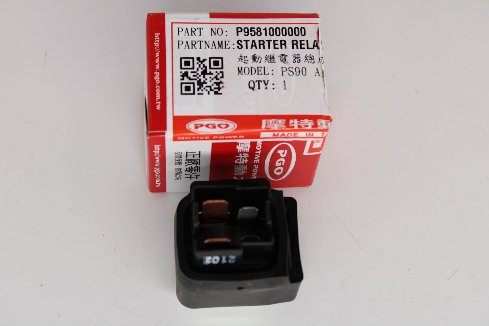 PGO Starter Relay – Genuine OEM Scooter Replacement P9581000000