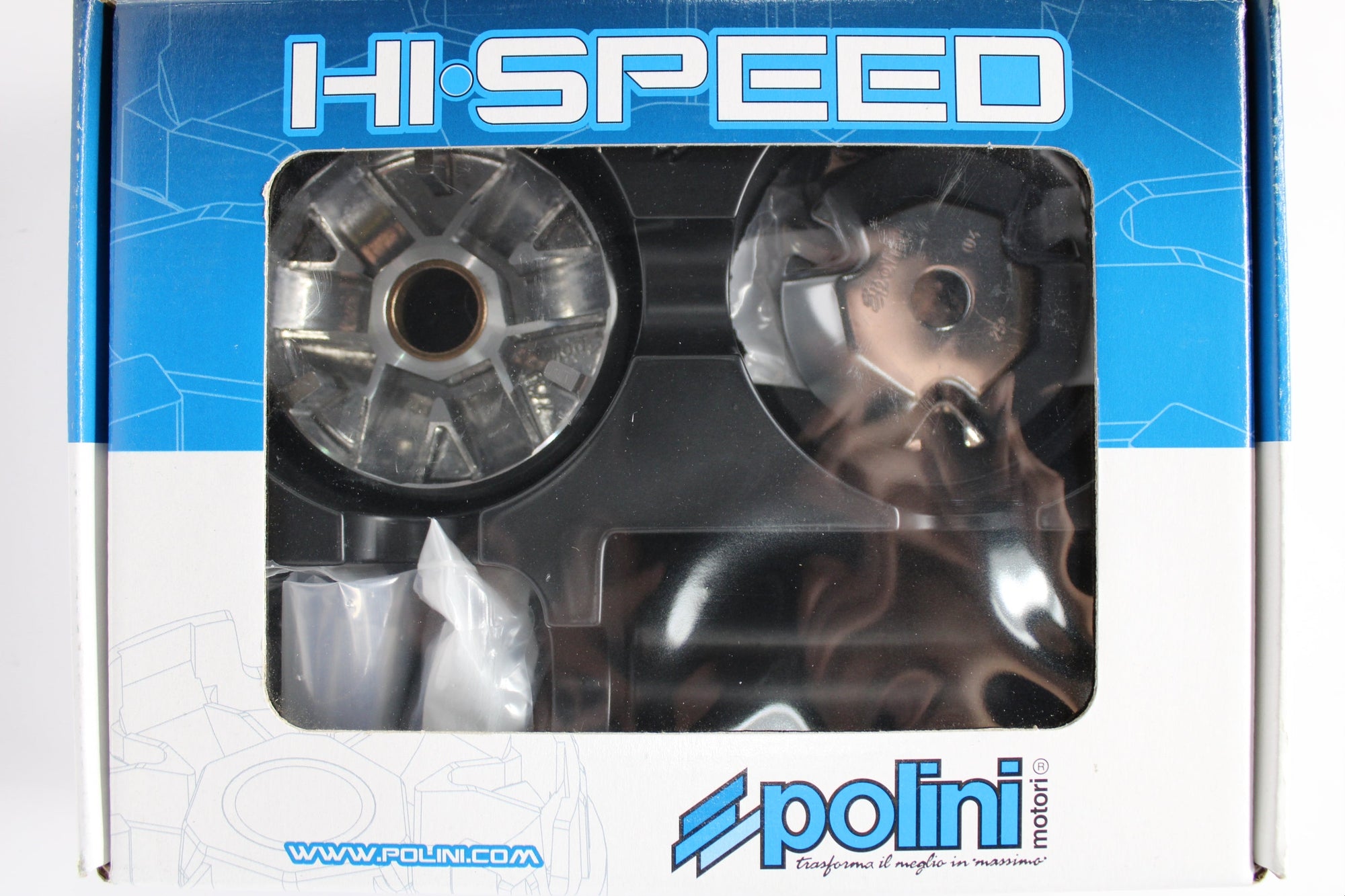 Polini Hi-Speed Variator for SYM Jet 50cc 2-Stroke Scooters | Part #241.590 – CVT Performance Upgrade