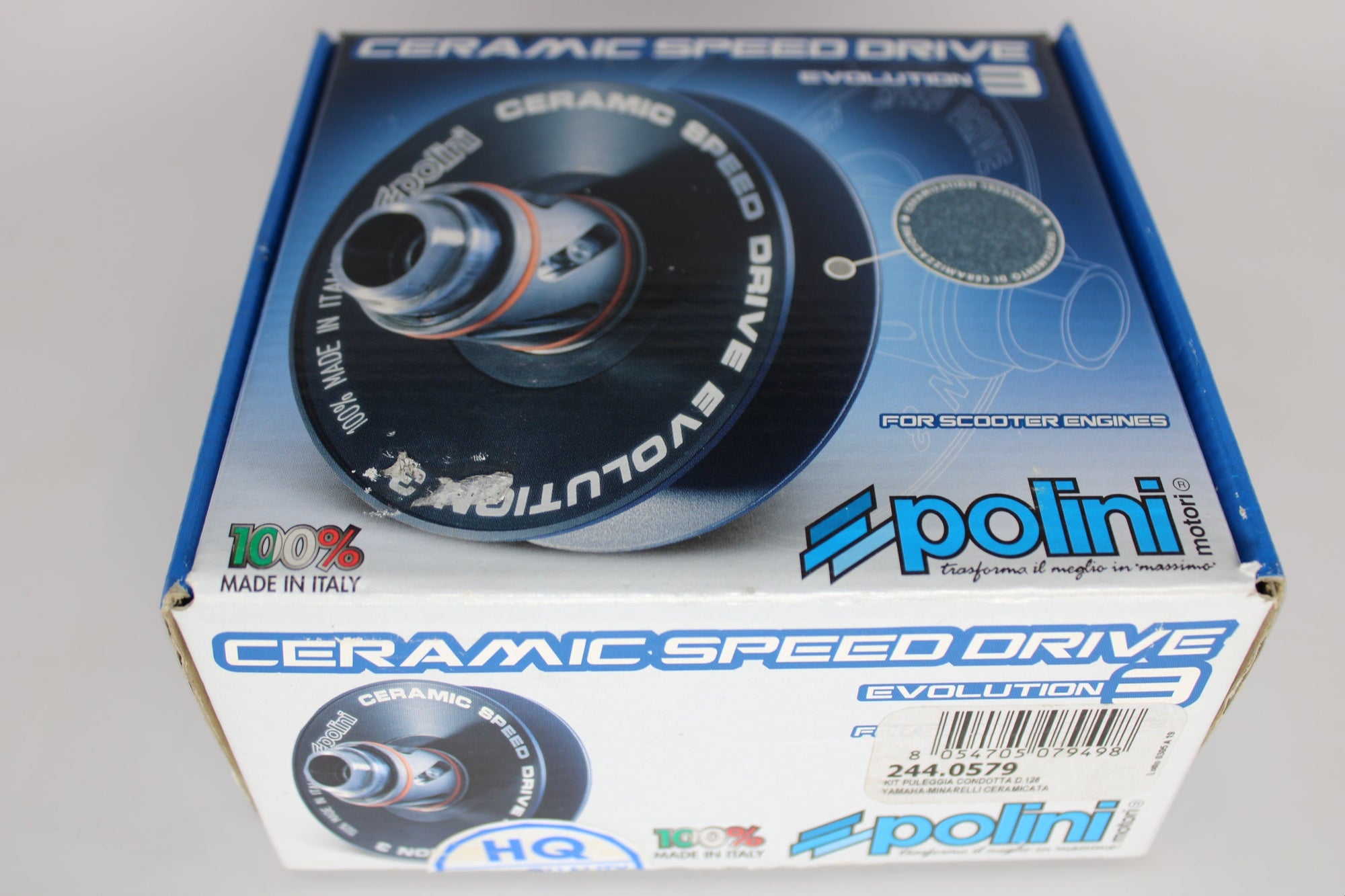 Polini Evolution 3 Rear Pulley – Ceramic Speed Drive for Yamaha / Minarelli Engines (244.0579)