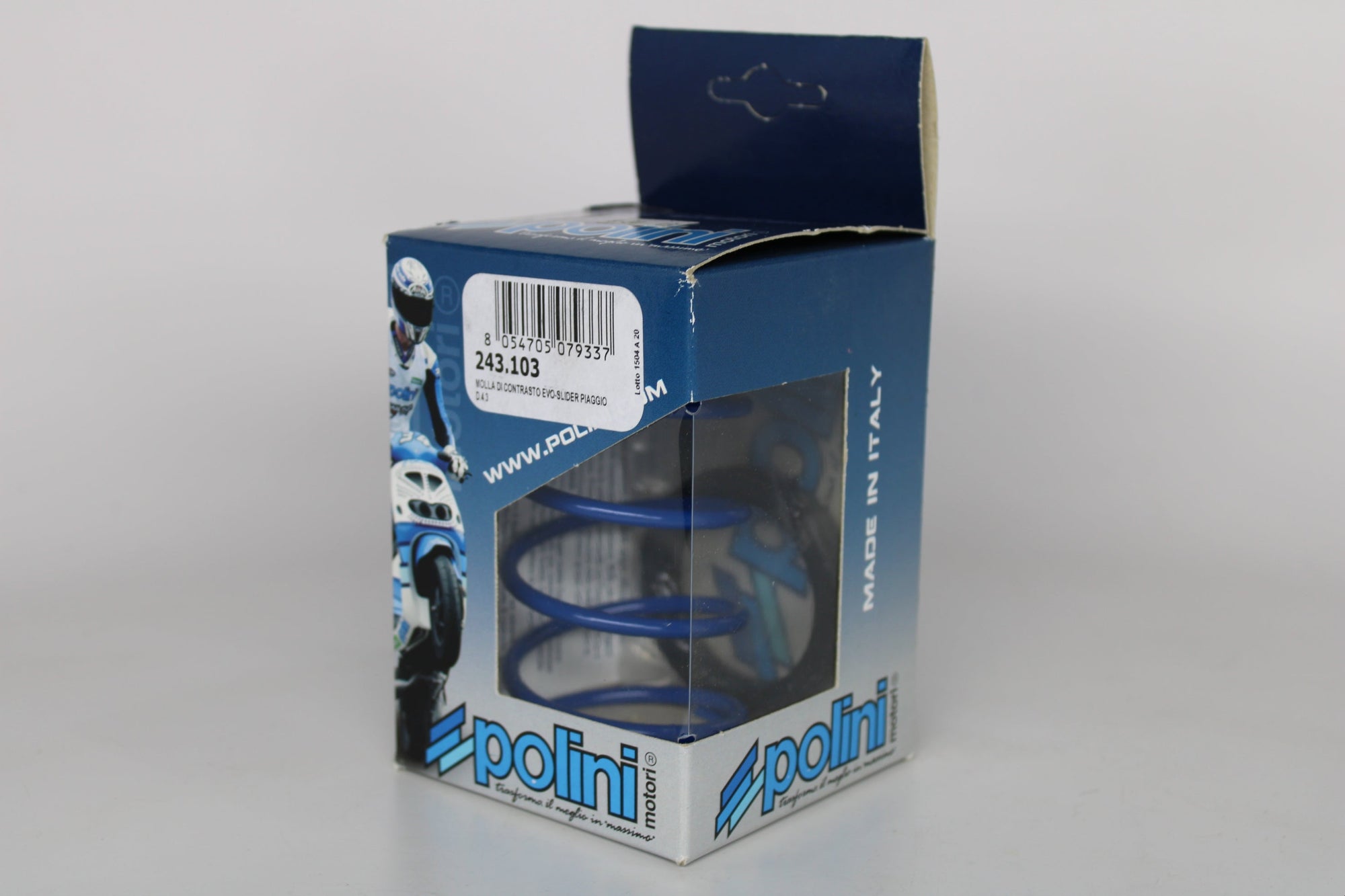 Polini D4.3 Torque Compression Spring – Piaggio 50cc 2-Stroke CVT Transmission | 243.103 Performance Upgrade