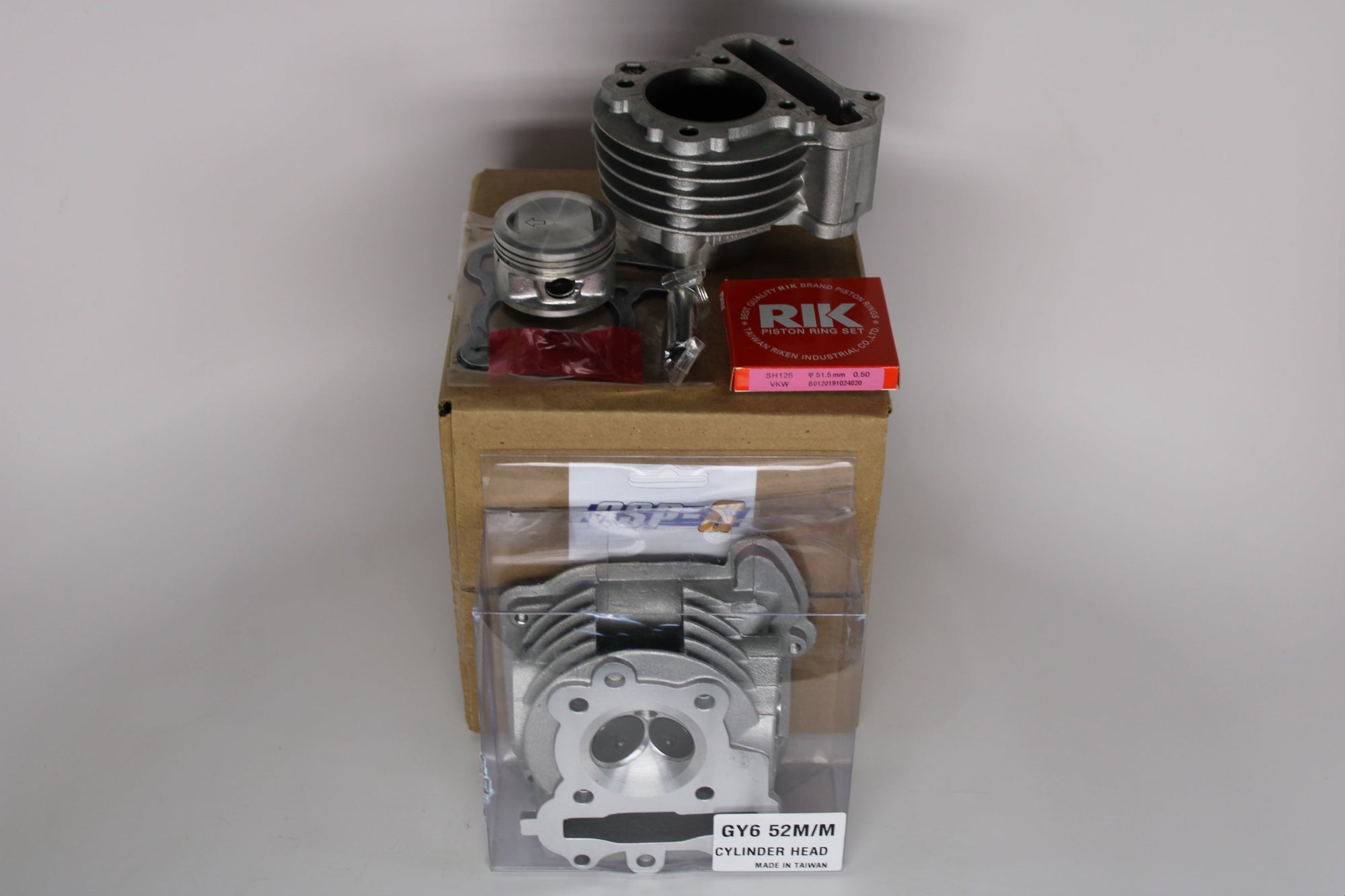 SSP-G GY6 52mm Cylinder with Head Kit | 88cc Big Bore Upgrade for QMB139 Engines (169-536)