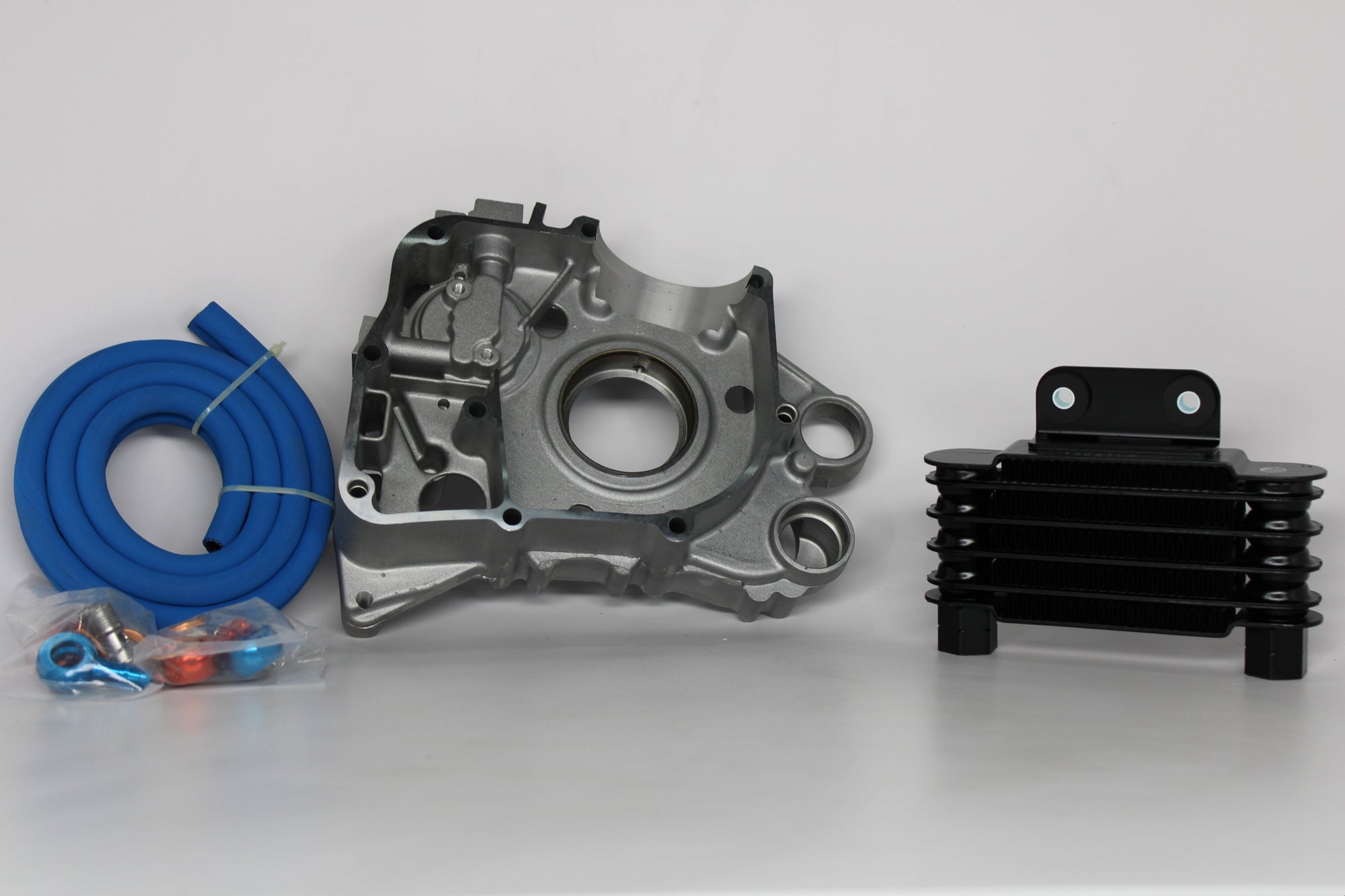 Taida GY6 57mm Oil Cooler Kit with Crankcase – Complete Engine Cooling Upgrade for 125cc/150cc