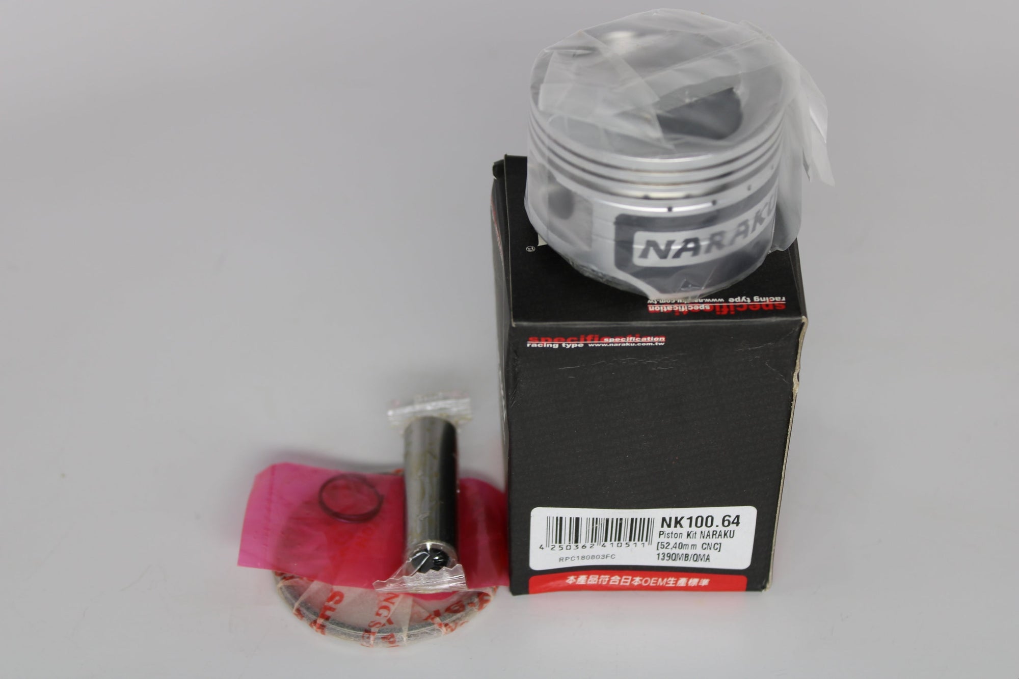 Naraku 52.4mm Performance Piston Kit – QMB139 – Part #NK100.64