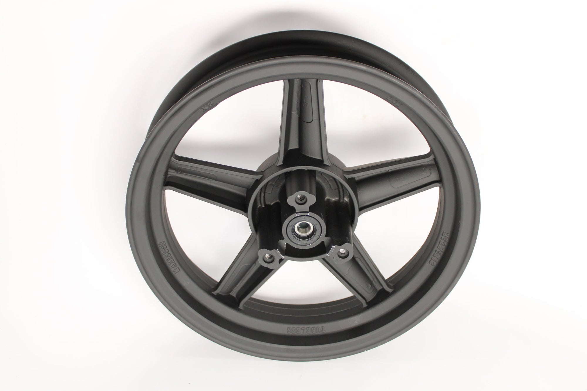 Front Wheel Rim - Soleil Sport Scooters – Black 12in x 2.50