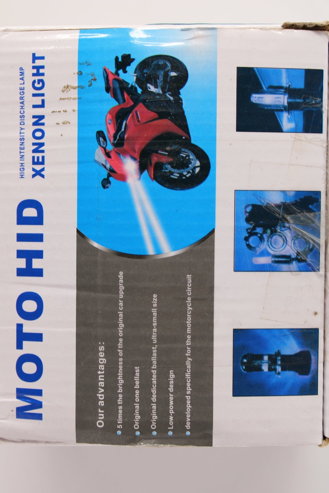 Xenon HID Headlight Kit H4 White – High Output Motorcycle & Scooter Light