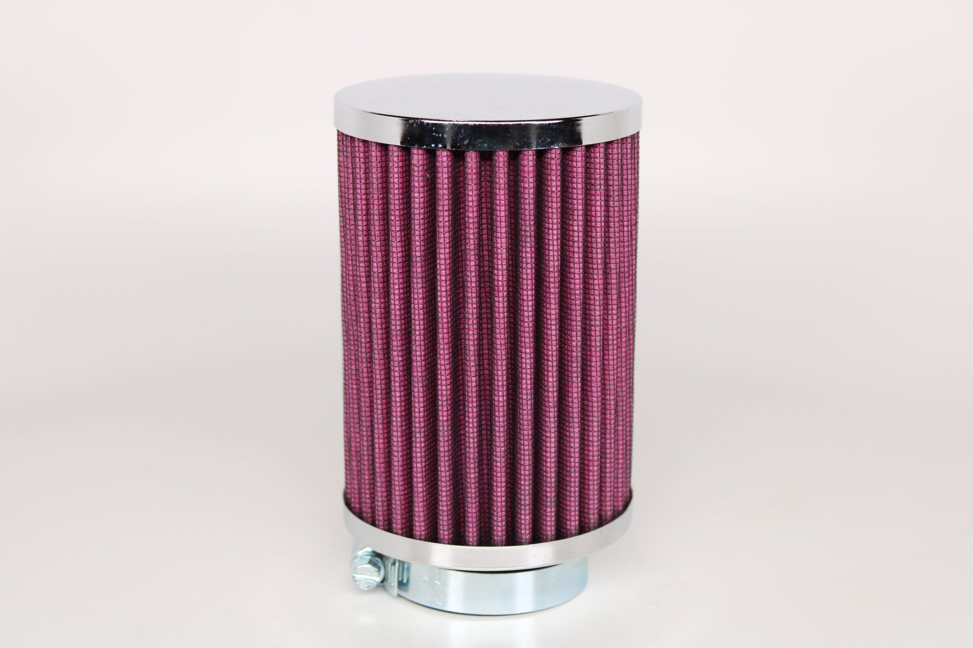 48mm Chrome Air Filter - Long Style High-Flow Intake Filter for Scooter & Motorcycle