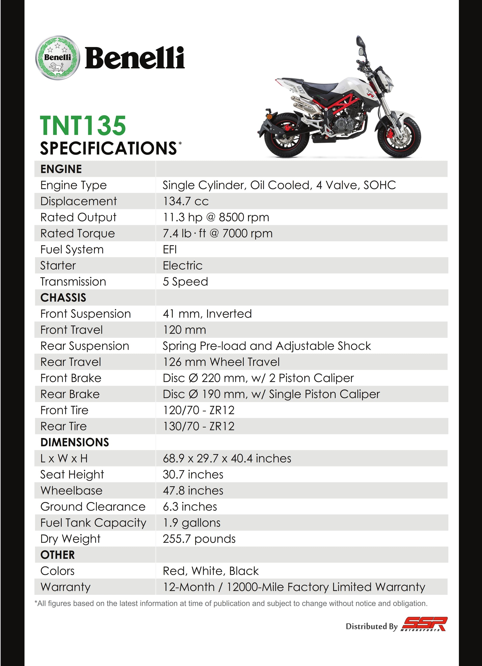 Benelli TNT 135